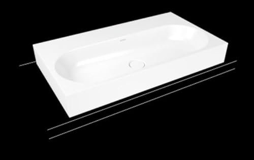 Kaldewei Centro Aufsatzwaschtisch 3058 900x500x120 mm, 903106003001, Ausführung: Ohne Hahnlochbohrung