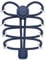 HOMAR Lacci Scarpe Elastici Autobloccanti Lacci per Scarpe Senza Nodo 180cm con Chiusura Facile per Bambini Adulti Scarpe Sneaker Scarpe Casual Stringhe Elastici Blu Navy Puro