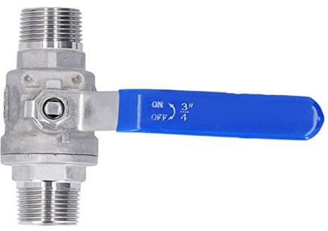 Kugelhahn aus Edelstahl 304, NPT, 3/4 Zoll, 2 Außengewinde, Manueller Antrieb, Durchgeschnittene Sanitärarmaturen