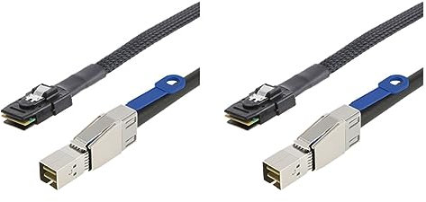 Censous 2 adaptateurs MINI SAS HD vers MINI SAS 36PIN SFF-8644 vers SFF-8087 Disque dur Serveur 12 Gbps 3.33TF/1M