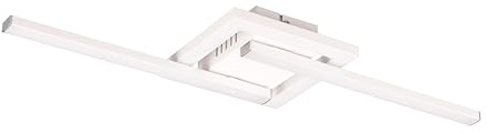 Reality Leuchten LED Deckenleuchte Viale R67303131, Metall Weiß matt, inkl. 17 Watt LED, schwenkbar