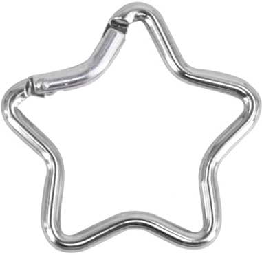 TQUXNGA Karabinerhaken Aus Aluminiumlegierung Sternform Kletterschnallen Robuster Verschlusshaken Für Camping Angeln Wandern Reisen Fünfzackiger Sternkarabiner