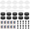 Konesky 10pcs Base de Lampe LED 3D avec Panneaux en Acrylique Transparent, Coloré Lumière avec télécommande et câble USB, affichage 16 couleurs pour décoration de bar, café, boutique (Des nuages)