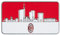 A.C. Milan - Magnet mit Skyline von Mailand