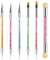 Sularpek 6 Piezas Pinceles Para Uñas, Pincel Acrilico Uñas, Pincel Fino para Uñas, Herramientas de Doble Punta de Uñas, Nail Dotting Manicure Tools Para Diseño de Arte de Uñas DIY
