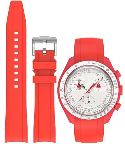 Niziruoup Uhrenarmbänder Silikon Gebogenes Ende Armband 18mm 19mm 20mm 21mm 22mm Hochwertige Ersatzsilikon Armband Smartwatch Ersatzband für Damen Herren Ersatzbänder Watch Straps