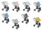 Liebes von priebes SUNNY | Sonnendach für Kinderwagen, Buggy mit UV-Schutz 50+ | reißfester Sonnenschutz | Sonnenverdeck leichte Montage & Waschbar & | Universal geeignet