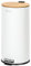 eluno Pedal Bin with Soft-Close Bamboo Lid, 30L, Kitchen & Bathroom (White)