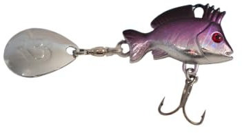 Spin Jig - The Punk 15gr von Reel Busy Fishing - Jig Spinner, Angelköder, Kunstköder, Spinnköder für Forelle, Barsch, Hecht, Döbel, Zander (Silver Shiner)