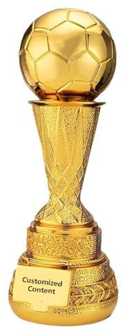 Housunzi Trophée du Ballon d'or de Football Trophées du Prix du Meilleur Joueur Souvenirs de Football Objets de Collection Cadeaux pour Les Fans Club Bar Bureau Décorations Affichage Ornements