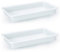 AC - Pack de 2 Bandejas Frigorificas - Capaciadad de 2,1 L - Fabricado en Plástico - Apto para Microondas y Congelador - 4,5 x 34,5 x 20,5 cm - Color Blanco