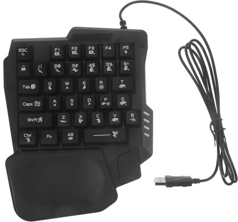 OSALADI Para Juegos De Moda 35 Teclas Mecanico Retroiluminado Electronicos Hogar