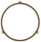 CKANDAY 7.5 Microwave Oven Turntable Ring, with 14 mm Height Rollers, 7.5inch / 19cm Rotating Tray Middle Glass Plate Tray Support Holder Replacement Inner Ring Roller Support Wheel Ring, Brown