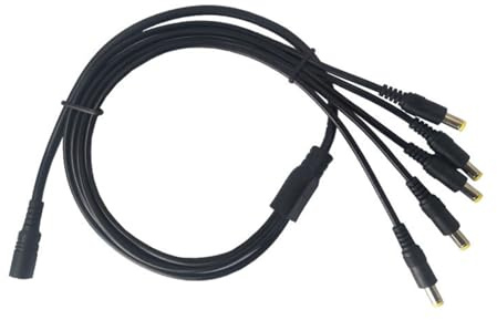 LLHCF 2.5x5.5mm 1 Femmina A 2/3/4/5/8/10 Maschio Cavo Splitter di Alimentazione Per CCTV Telecamera di Sicurezza Accessori Adattatore di Alimentazione
