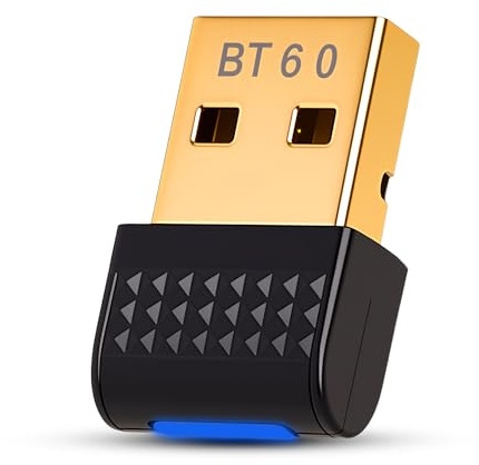 Adattatore Bluetooth Usb 6.0 – Chiavetta Bluetooth Per Pc Plug & Play, Usb Bluetooth Per Mouse Tastiera Cuffie, Dongle Bluetooth Pc Compatto