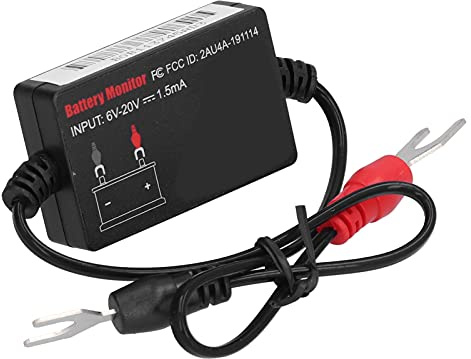 UPALDHOU 12V Smart BM2 Autobatterietester Langlebiger Kabelloser Batteriemonitor für Bluetooth 4.0, Überwachung von Bis zu 4 Geräten für Autozubehör