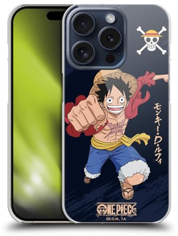 Head Case Designs Officially Licensed One Piece Luffy Graphic Art Hard Back Case Compatible With Apple iPhone 15 Pro