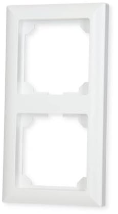 Eltako 2-Fach-Rahmen für Taster, 1 Stück, 55 x 55 mm, reinweiß, R2-RW