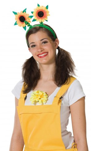 Haarreif Reif Haar Sonnenblume Blume Sonne grün Blumenreif Blumenhaarreif Sonnenblumenhaarreif Sommer