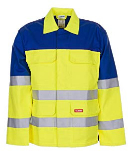 Planam 5202046 Major Protect 1-Lagig Jacke, Warngelb/Kornblau, Größe 46