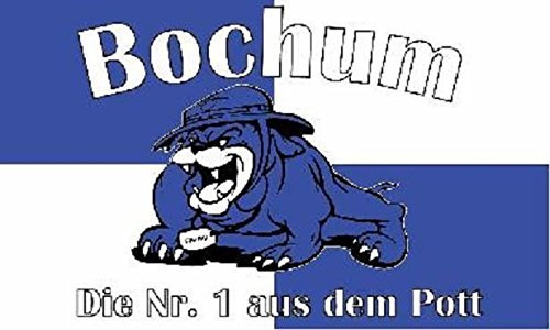 U24 Fahne Flagge Bochum Nr. 1 Bulldogge 90 x 150 cm