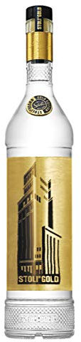 Stoli Premium Gold Vodka 70cl, 40% ABV | Gold Thread Filtered, Classically Styled, Exceptionally Smooth