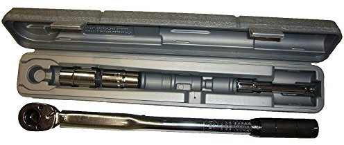 AUTONIK 113010 Automatischer Drehmomentschlüssel 1/2 Zoll inklusive Verlängerung mit 2 Einsätzen 17/19 und 21/23 mm, TÜV