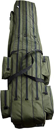 Witan Angeltasche Premium RUTENTASCHE Rutenfutteral 2, 3 Kammer 150-190cm (3 - Kammer - 160cm)