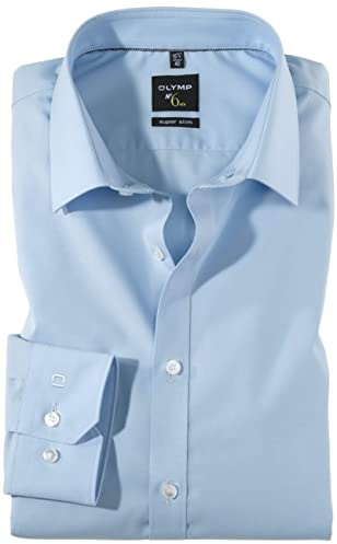 OLYMP No. Six super Slim Hemd extra Langer Arm Stretch hellblau