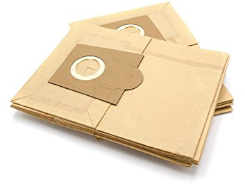 vhbw 10x Staubsaugerbeutel kompatibel mit Bosch BSGL 5 Pro Free e Staubsauger - Papier, 25cm x 19cm Sandfarben