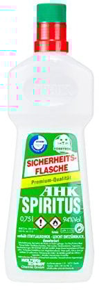 Robbyrob AHK Spiritus 0,75 L, Weiß, 9,5 x 5,5 x 28,5 cm