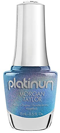 Nail Polish 15 m – Platinum – Diamonds in the Sky – Blue Holographic