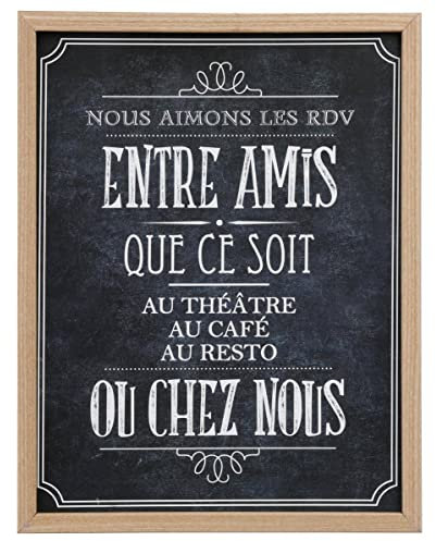 Atmosphera - Deko-Rahmen Bistrot - Holz - 24-5x31-5 cm - Model 2