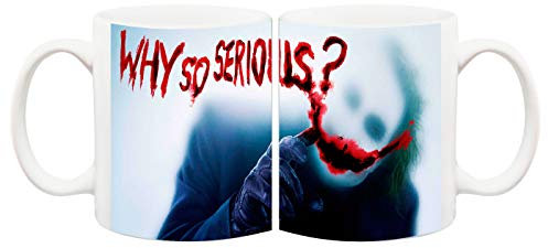 Juko The Joker Mug Cup Batman Inspired Coffee Cup Why So Serious? Heath Ledger Quote