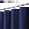 LinTimes Duschvorhang Blau, Hotel Luxury 190 GSM Thick Polyester Duschvorhang Shower Curtain, Dunkelblau, 180x200 cm (Verpackung MEHRWEG)