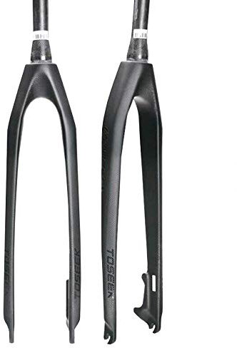 Forcella rigida in fibra di carbonio MTB 29 tubo conico 1-1/8 3K T800 freno a disco, 28,7 mm senza filettatura ultraleggera Mountain Bike Forcelle anteriori