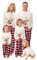 SAMGU Weihnachten Schlafanzug Familien Pyjama Set Lang Tops+Hosen Strampler Neujahr Zweiteiliger für Vater, Mutter, Kinder