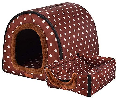 DUCHEN Haustierbett, Großer Hund Hundehütte Winter Warm Hundehöhle Iglu,Waschbar Hundehöhle Katzenhöhle Flauschig Cosy Kratzfest Hundebett