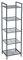 SONGMICS Badezimmerregal aus Metall, Küchenregal, 5 Ebenen, Badregal, Standregal, Pflanzenregal, erweiterbar, verstellbare Ablagen, Industrie-Design, für Badezimmer, Küche, schwarz BSC35BK