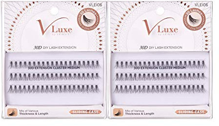 V-Luxe by I-ENVY 30D Cluster-Verlängerung, Größe M, 2 Stück, VLEI06