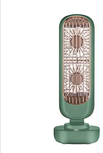 Mini Table Tower Fan Personal Retro Tower Fan Quiet Operation Portable Vertical Cooling Fan 3 Speed Desktop Fan USB Air Circulator Fan Small Fan for Kids Girls Woman Man Home Office White/Green/Pink