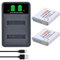PowerTrust 2X NB-6L NB-6LH Akku mit Ladegerät für Canon Powershot SX710, SX700 HS, S95, SX260 HS,SX280 HS, SX540 HS, S120, SX520 HS, SX600 HS, SX610 HS, SX520 HS