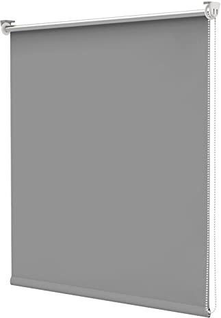 bobodeco Verdunklungsrollo ohne Bohren & mit Bohren, Verdunkelungsrollo Klemmfix, Hellgrau 100x120cm (BxH), Thermorollo Sichtschutz und Sonnenchutz, Rollos Hitzeschutz für Fenster & Tür