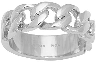 JC Trauringe Damenring Panzer-Ring 925 Sterling Silber Schmuckring 125 311 (50 (Ø 15,9 mm))