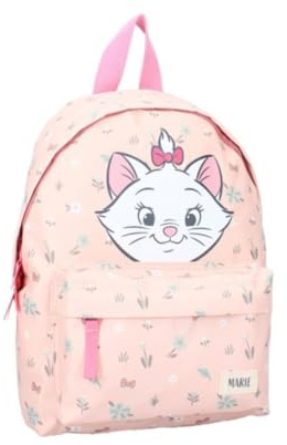 mybagstory - Backpack - Aristocats - Disney - Child - School - Primary - Kindergarten - Nursery - Nursery - Girl School Bag - Size 31 cm - Adjustable shoulder straps - Recycled polyester, Pink