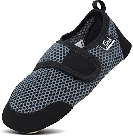 Beck Unisex Kinder Buddy Hausschuh, Grau, 35 EU