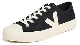 Veja Wata Ii Low Men's Organic Water Based Cotton Rub Trainers (Black, UK 10)