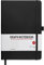 HIJYOO A5 Graph Paper Notebook, Kariertes Notizbuch, 200 Seiten, A5, Hardcover, Notizbuch mit Stiftschlaufe und Innentasche, für Büro, Schule, Zuhause, Geschäft, Schreiben & Notizen machen (Schwarz)
