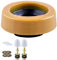 Jdeijfev WC-Wachs-Ring-Set für Bodenauslass-Toiletten, neu zu installieren oder wieder - inklusive Schrankschrauben, Kappen, Flansch und Unterlegscheiben