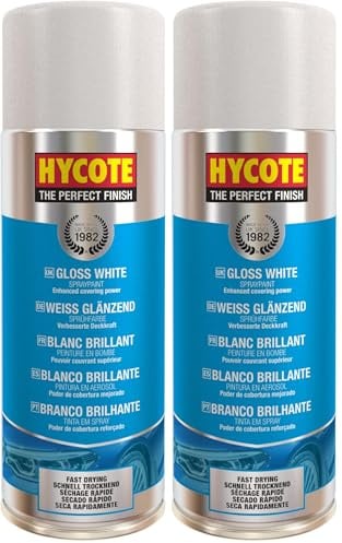 Hycote Blanc Brillant, 400 ml (Lot de 2)